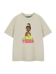 Vanilla Underground Cream Tiana Girls Disney Princess Licensed 100% Cotton T-Shirt - Image 1 of 6