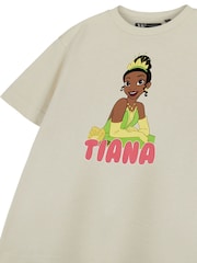 Vanilla Underground Cream Tiana Girls Disney Princess Licensed 100% Cotton T-Shirt - Image 4 of 6