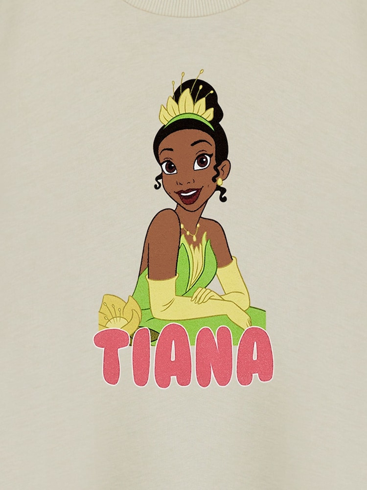 Vanilla Underground Cream Tiana Girls Disney Princess Licensed 100% Cotton T-Shirt - Image 6 of 6