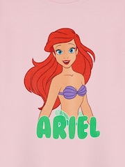Vanilla Underground Pink Ariel Girls Disney Princess Licensed 100% Cotton T-Shirt - Image 6 of 6