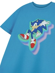 Vanilla Underground Blue Boys Sonic The Hedgehog Licensed 100% Cotton T-Shirt - Image 5 of 6