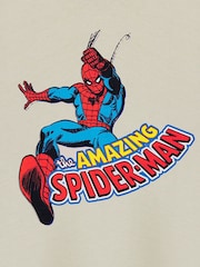 Vanilla Underground Cream Boys Marvel Spiderman Licensed 100% Cotton T-Shirt - Image 6 of 6