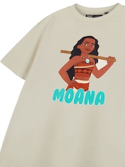 Vanilla Underground Cream Moana Girls Disney Princess Licensed 100% Cotton T-Shirt - Image 5 of 6