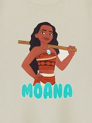 Vanilla Underground Cream Moana Girls Disney Princess Licensed 100% Cotton T-Shirt - Image 6 of 6