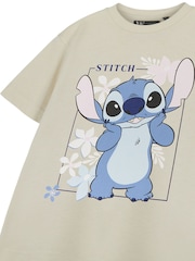 Vanilla Underground Cream Girls Stitch Disney Licensed 100% Cotton T-Shirt - Image 3 of 6