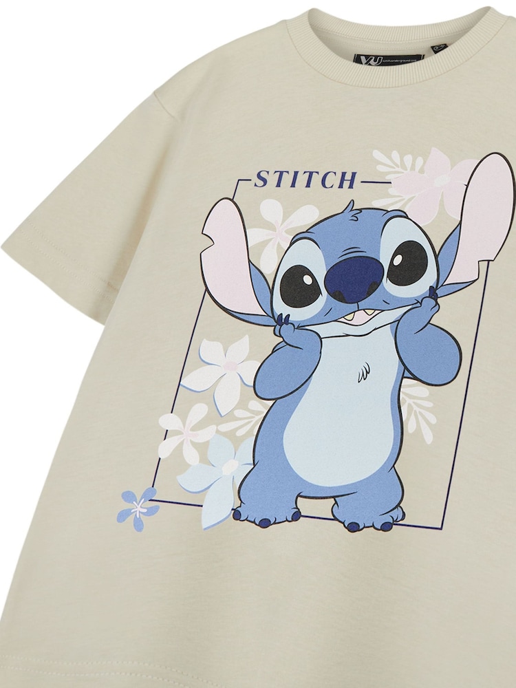 Vanilla Underground Cream Girls Stitch Disney Licensed 100% Cotton T-Shirt - Image 3 of 6