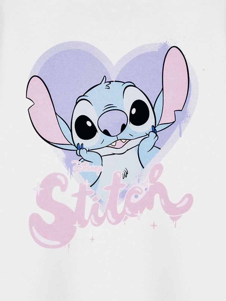 Vanilla Underground White Stitch Disney Licensed T-Shirt - Image 4 of 4 Vanilla Underground White Stitch Disney Licensed T-Shirt - Image 4 of 4