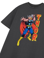 Vanilla Underground Grey Boys 100% Cotton Marvel Licensed T-Shirt - Image 4 of 6