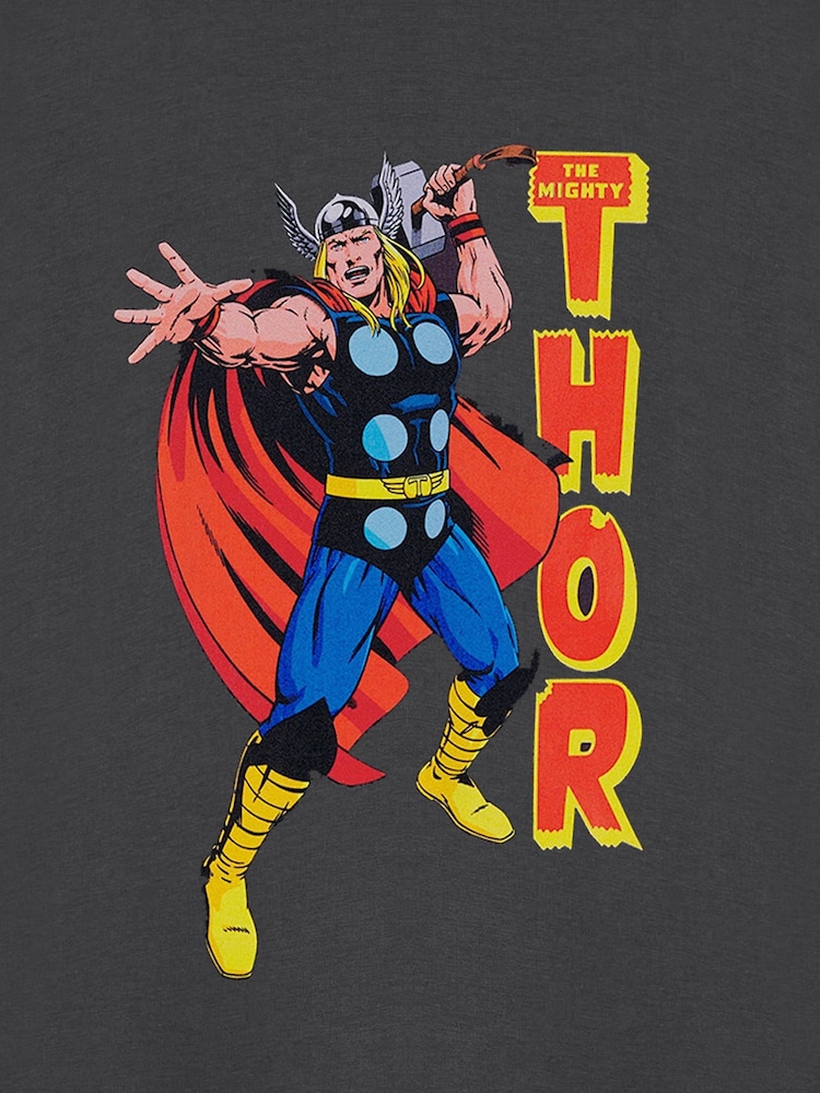 Vanilla Underground Grey Boys 100% Cotton Marvel Licensed T-Shirt - Image 6 of 6