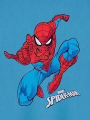 Vanilla Underground Blue Boys Marvel Spiderman Licensed 100% Cotton T-Shirt - Image 6 of 6