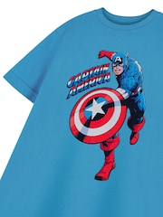 Vanilla Underground Blue Boys 100% Cotton Marvel Licensed T-Shirt - Image 5 of 6