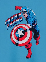 Vanilla Underground Blue Boys 100% Cotton Marvel Licensed T-Shirt - Image 6 of 6