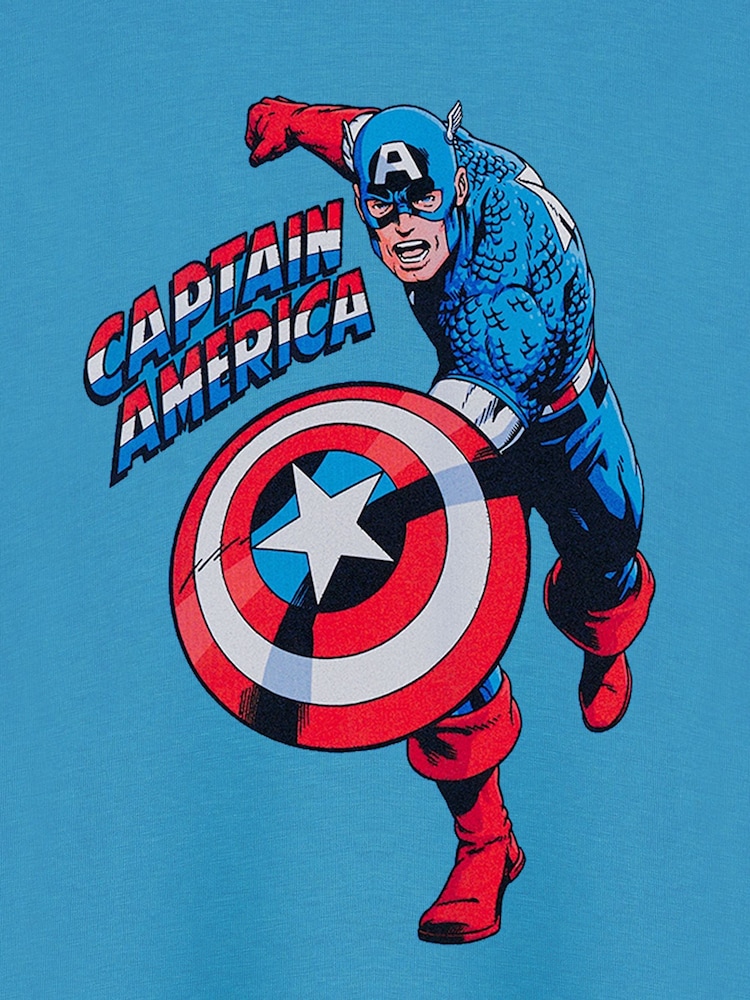Vanilla Underground Blue Boys 100% Cotton Marvel Licensed T-Shirt - Image 6 of 6