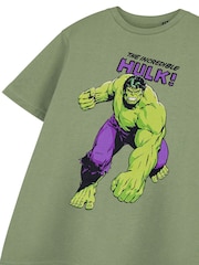 Vanilla Underground Green Boys 100% Cotton Marvel Licensed T-Shirt - Image 3 of 6