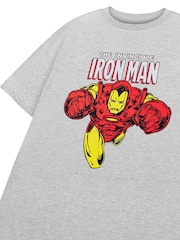 Vanilla Underground Grey Light Boys 100% Cotton Marvel Licensed T-Shirt - Image 3 of 6