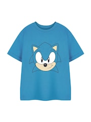 Vanilla Underground Blue Dark Boys Sonic The Hedgehog Licensed 100% Cotton T-Shirt - Image 1 of 6