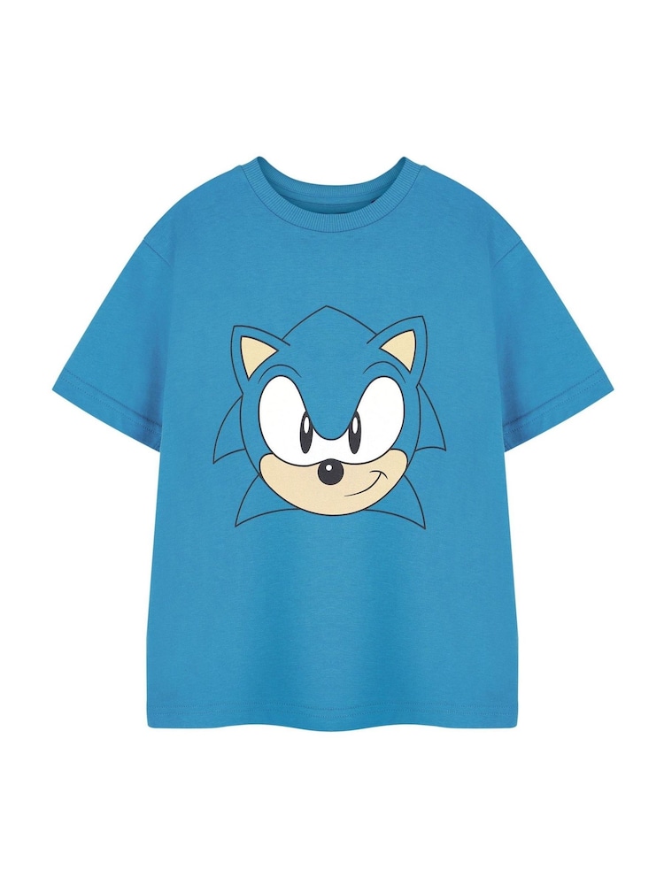 Vanilla Underground Blue Dark Boys Sonic The Hedgehog Licensed 100% Cotton T-Shirt - Image 1 of 6