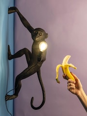 Seletti Black Right Hand Hanging Monkey Ceiling Light - Image 1 of 6