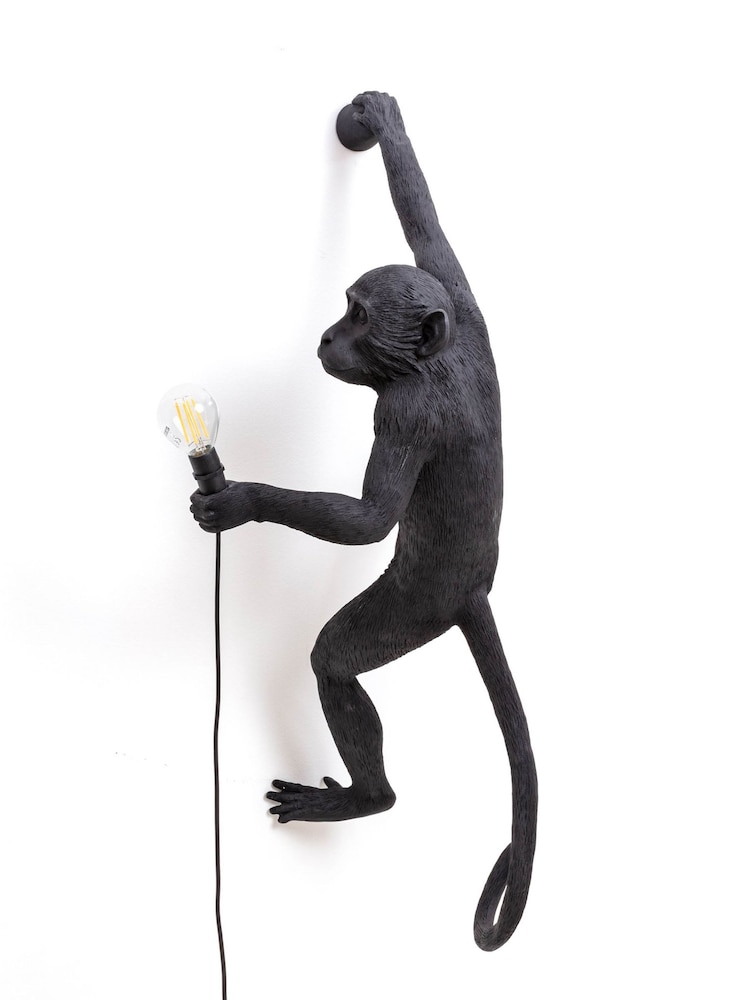 Seletti Black Right Hand Hanging Monkey Ceiling Light - Image 2 of 6