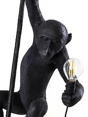 Seletti Black Outdoor Monkey Lamp with Rope - Image 4 of 6