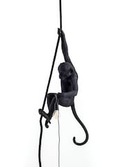 Seletti Black Monkey Ceiling Light with Rope - Image 2 of 5