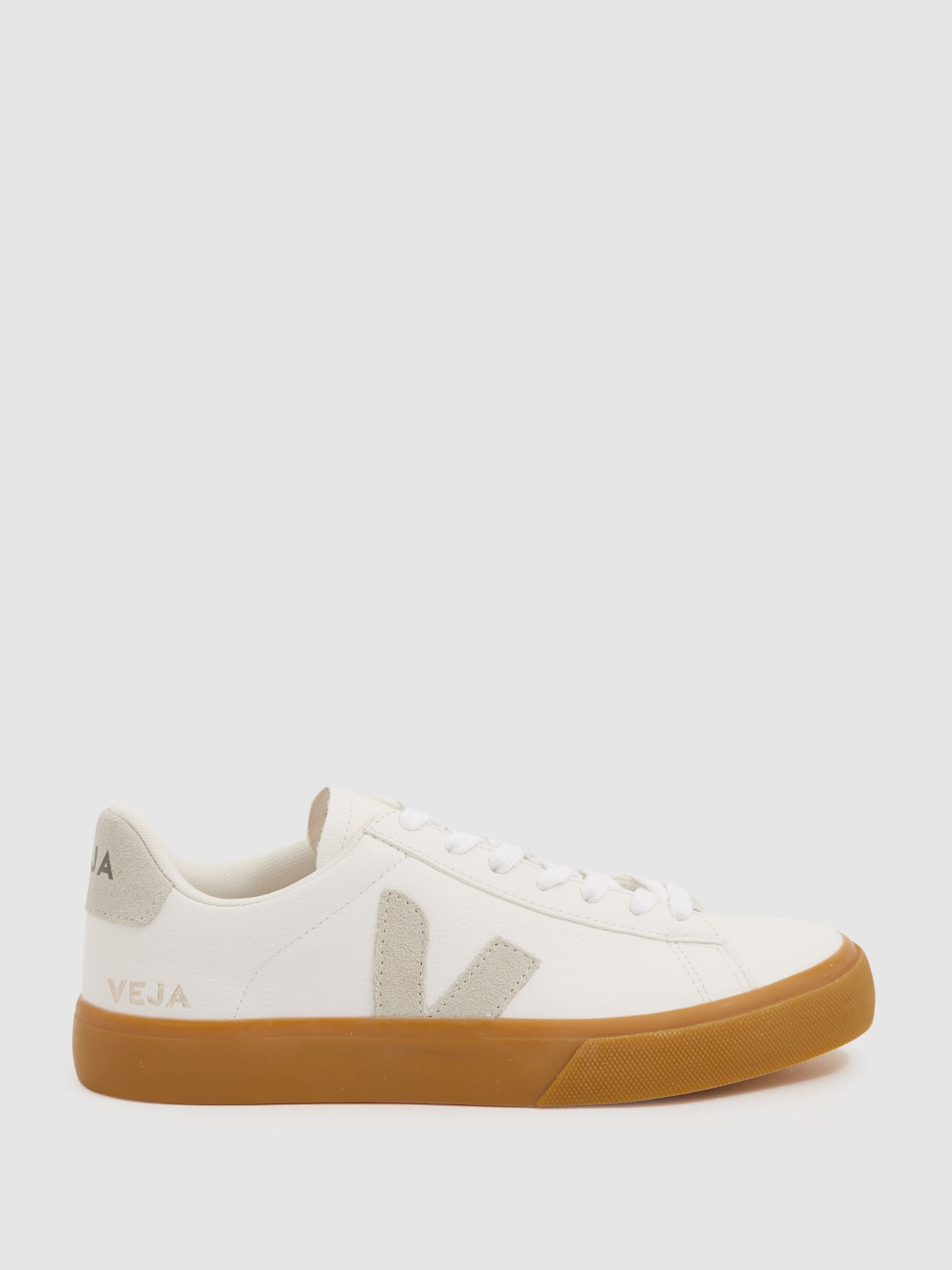 Veja Campo Leather Sneaker In White Natural In White