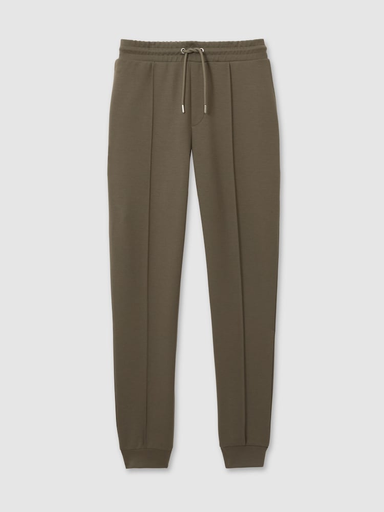 Reiss Sage Green Premier Drawstring Jersey Joggers - Image 2 of 6