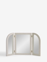 Light Grey Valencia Solid Mango Mirror Dressing Table - Image 3 of 3