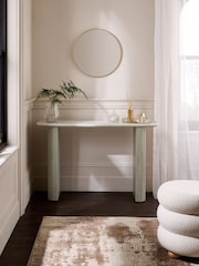 Light Grey Valencia Console Solid Mango Wood Dressing Table - Image 1 of 8