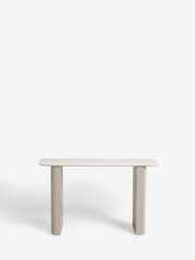 Light Grey Valencia Console Solid Mango Wood Dressing Table - Image 5 of 8