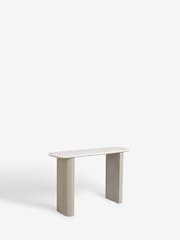 Light Grey Valencia Console Solid Mango Wood Dressing Table - Image 6 of 8