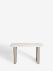 Light Grey Valencia Console Solid Mango Wood Dressing Table - Image 7 of 8