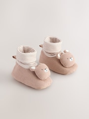 Neutral Bear Baby Sensory Sock Top Boots (0-24 months) (0-2mths) - Image 1 of 5