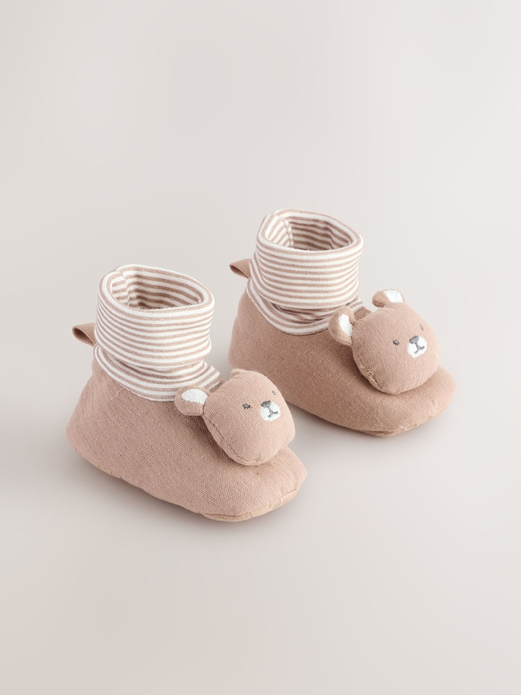 Neutral Bear Baby Sensory Sock Top Boots (0-24 months) (0-2mths) - Image 1 of 5