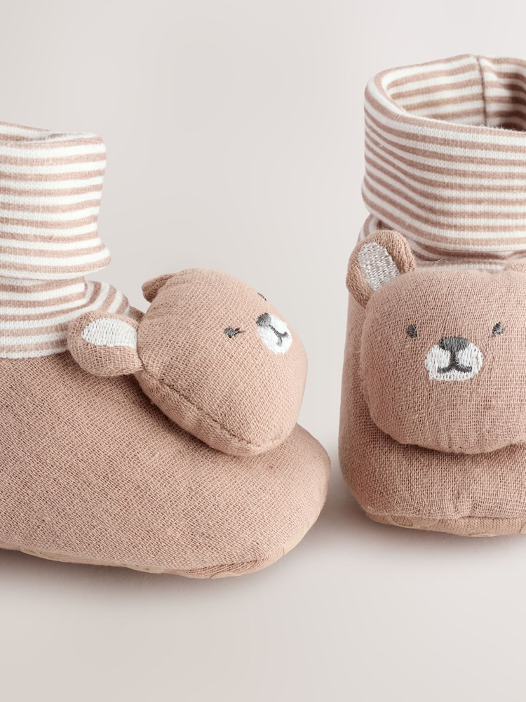 Neutral Bear Baby Sensory Sock Top Boots (0-24 months) (0-2mths) - Image 5 of 5