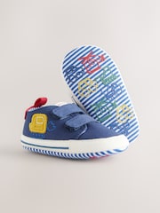 Navy Cars Baby Two Strap Trainers (0-24mths) - Image 3 of 5