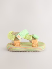 Green/Yellow Stripe Baby Trekker Sandals (0-24mths) - Image 2 of 5