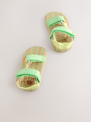 Green/Yellow Stripe Baby Trekker Sandals (0-24mths) - Image 3 of 5