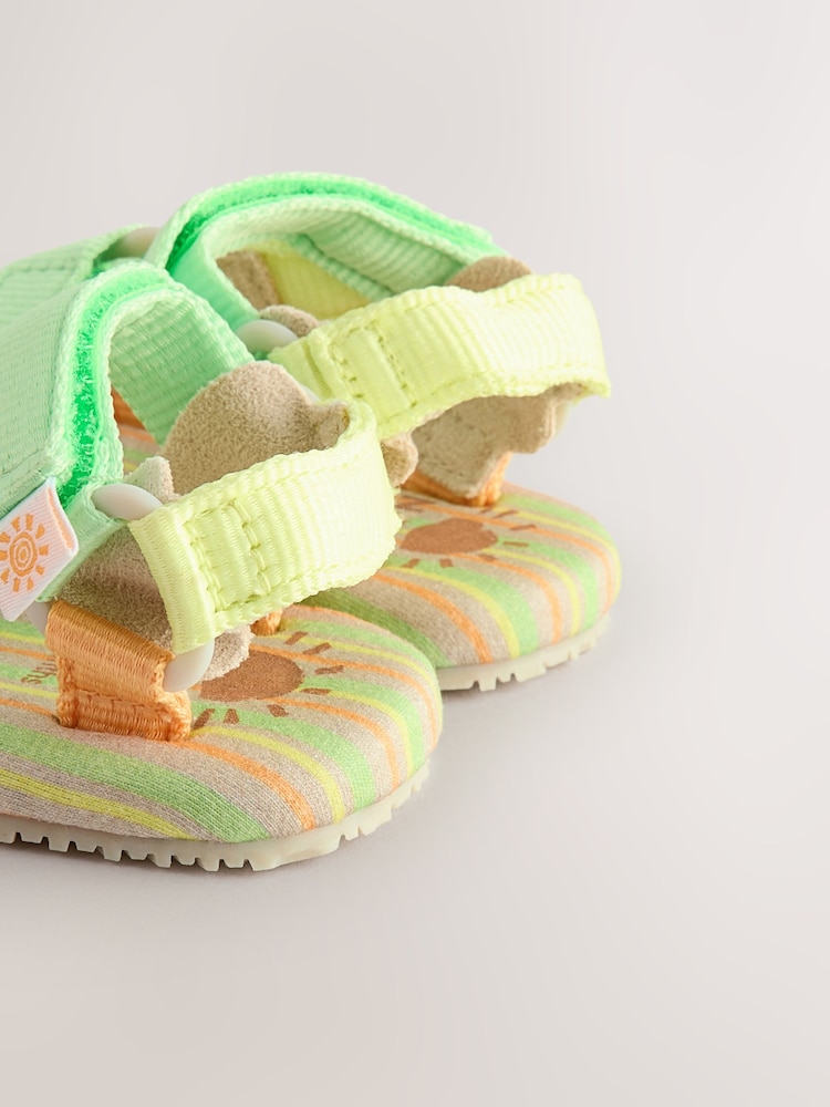 Green/Yellow Stripe Baby Trekker Sandals (0-24mths) - Image 5 of 5