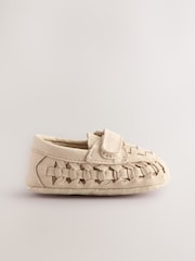 Neutral Woven Loafer Baby Shoes (0-24mths) - Image 2 of 6