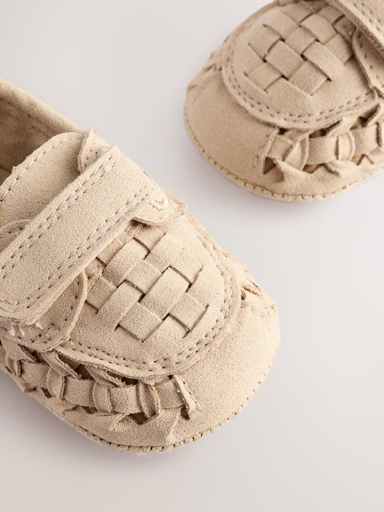 Neutral Woven Loafer Baby Shoes (0-24mths) - Image 5 of 6