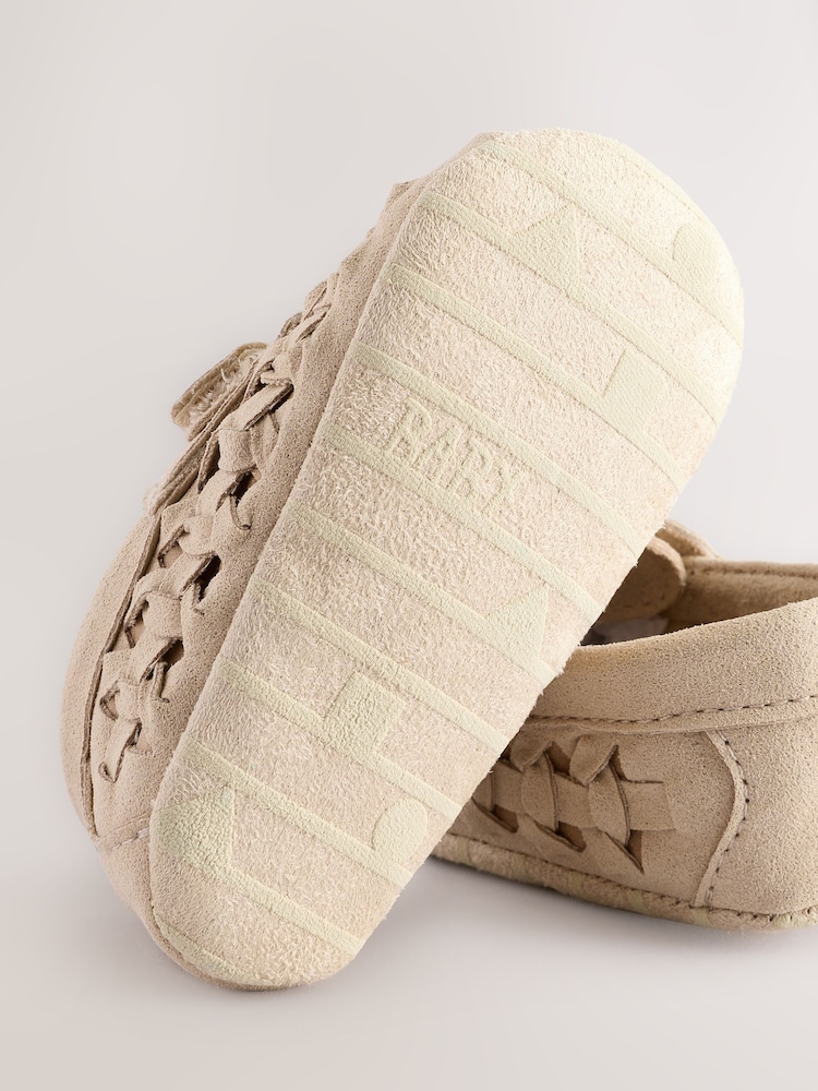 Neutral Woven Loafer Baby Shoes (0-24mths) - Image 6 of 6