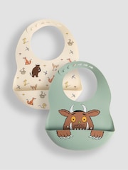 JoJo Maman Bébé The Gruffalo 2-Pack Silicone Bib Set - Image 1 of 8