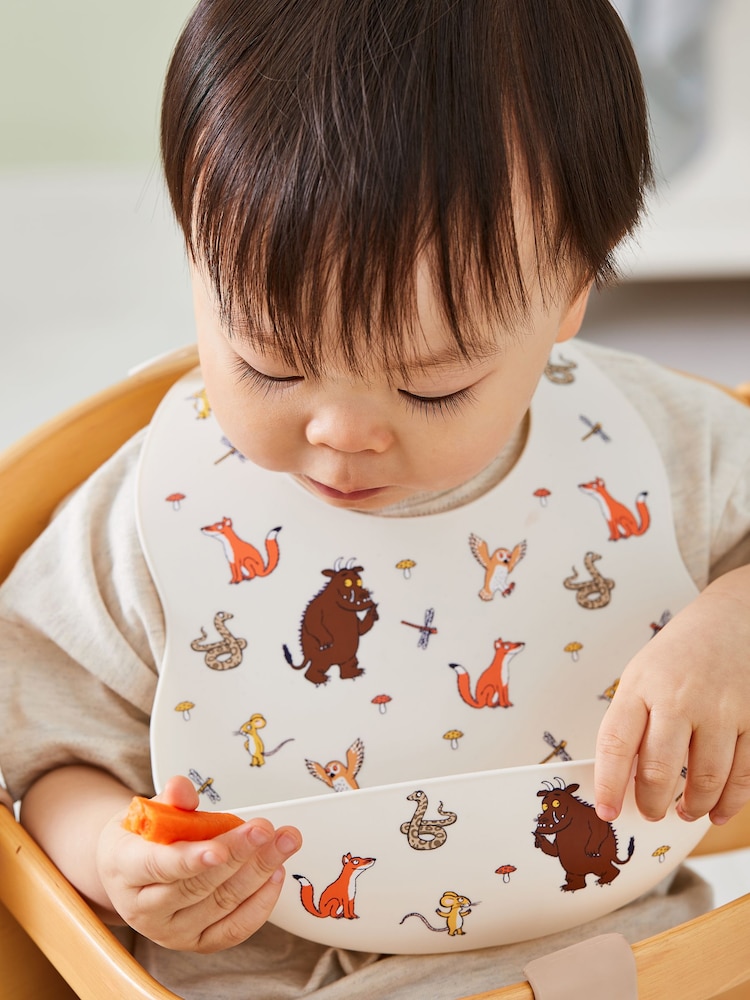 JoJo Maman Bébé The Gruffalo 2-Pack Silicone Bib Set - Image 8 of 8