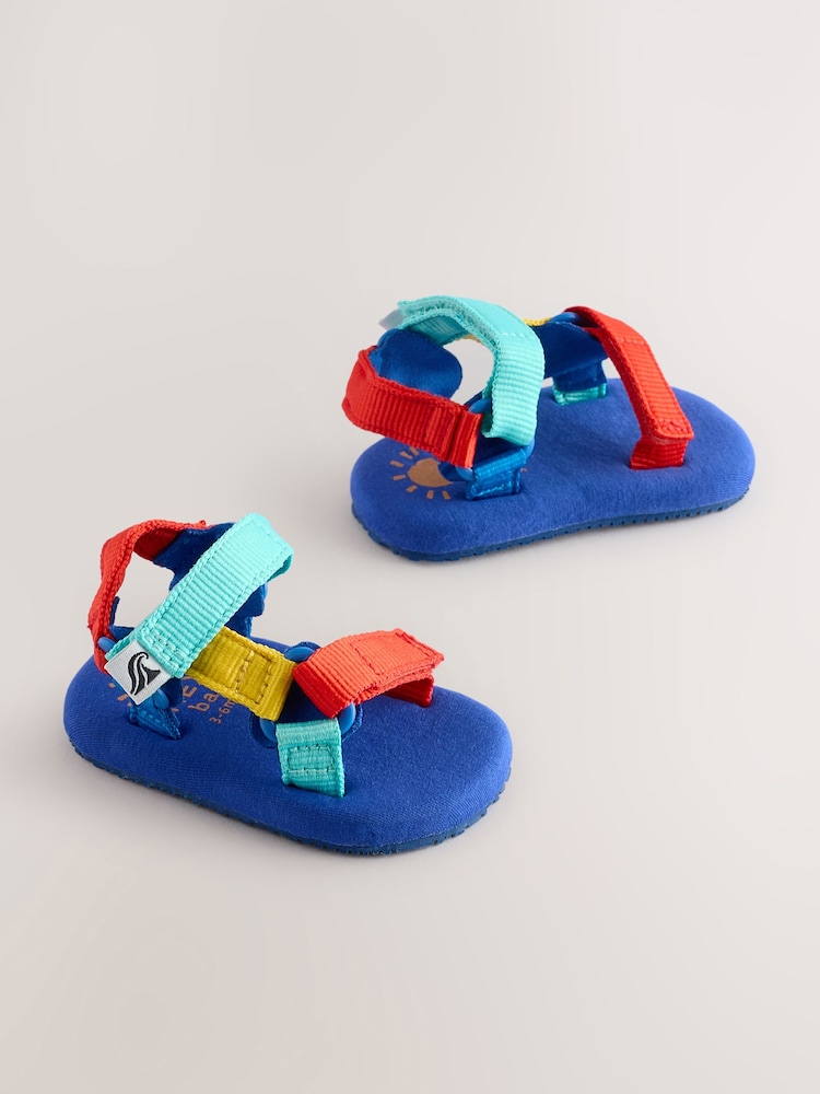 Blue Multi Bright Baby Trekker Sandals (0-24mths) - Image 1 of 6
