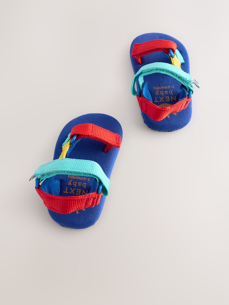 Blue Multi Bright Baby Trekker Sandals (0-24mths) - Image 3 of 6