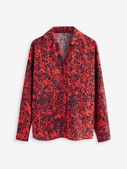Animal rouge - Chemise de plage en coton et lin mélangés - Image 2 of 4