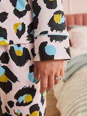 Eleanor Bowmer x Next Jersey Viscose Button Through Pyjamas - Image 6 of 7