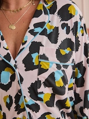 Eleanor Bowmer x Next Jersey Viscose Button Through Pyjamas - Image 7 of 7