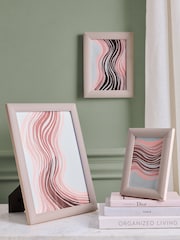 Set of 2 Pink Linear Photo Frames - Image 2 of 5